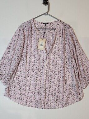 NYDJ Pintuck Blouse NWT Size 1X